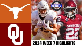 #1 Texas vs #18 Oklahoma | Red River Rivalry | 2024 College Football Highlights