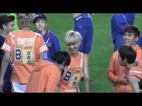 130903 아육대 EXO LUHAN focus 400m 경기 전 Tao의 응원은? 2