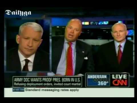Anderson Cooper Slams 'Birther' Army Officer For Hiding Behind His Lawyer During Interview