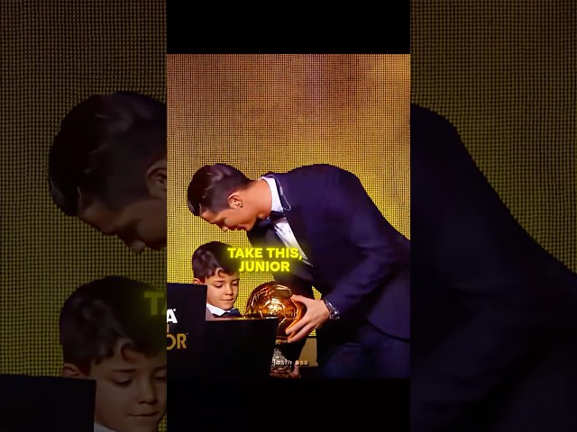 Ronaldo Jr. first Ballon D'or in front of them🥶