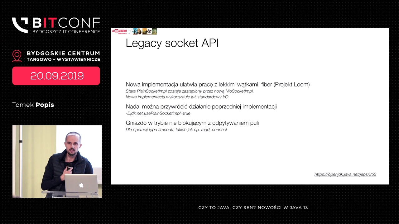 BITconf 2019 - [Tomek Popis] Czy to Java, czy sen? Nowości w Java 13