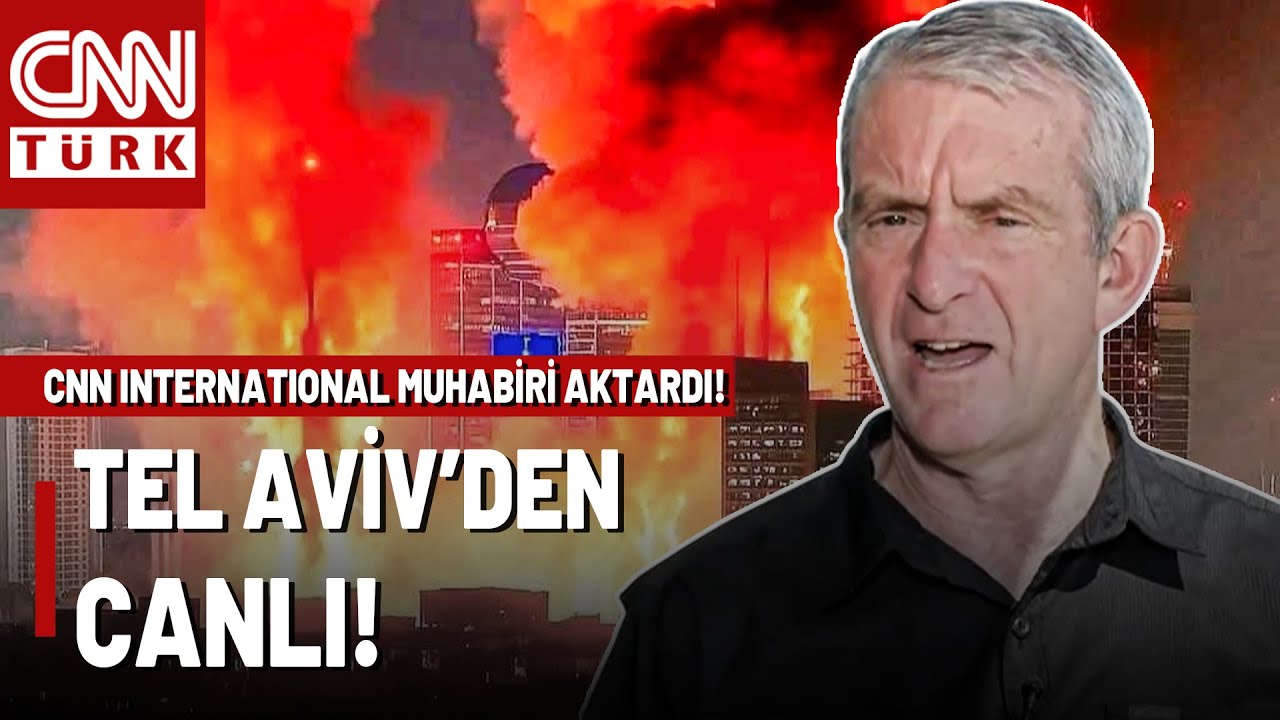 İran'ın Vurduğu Tel Aviv'den Canlı! CNN International Muhabiri İsrail'den Son Durumu Aktarıyor!