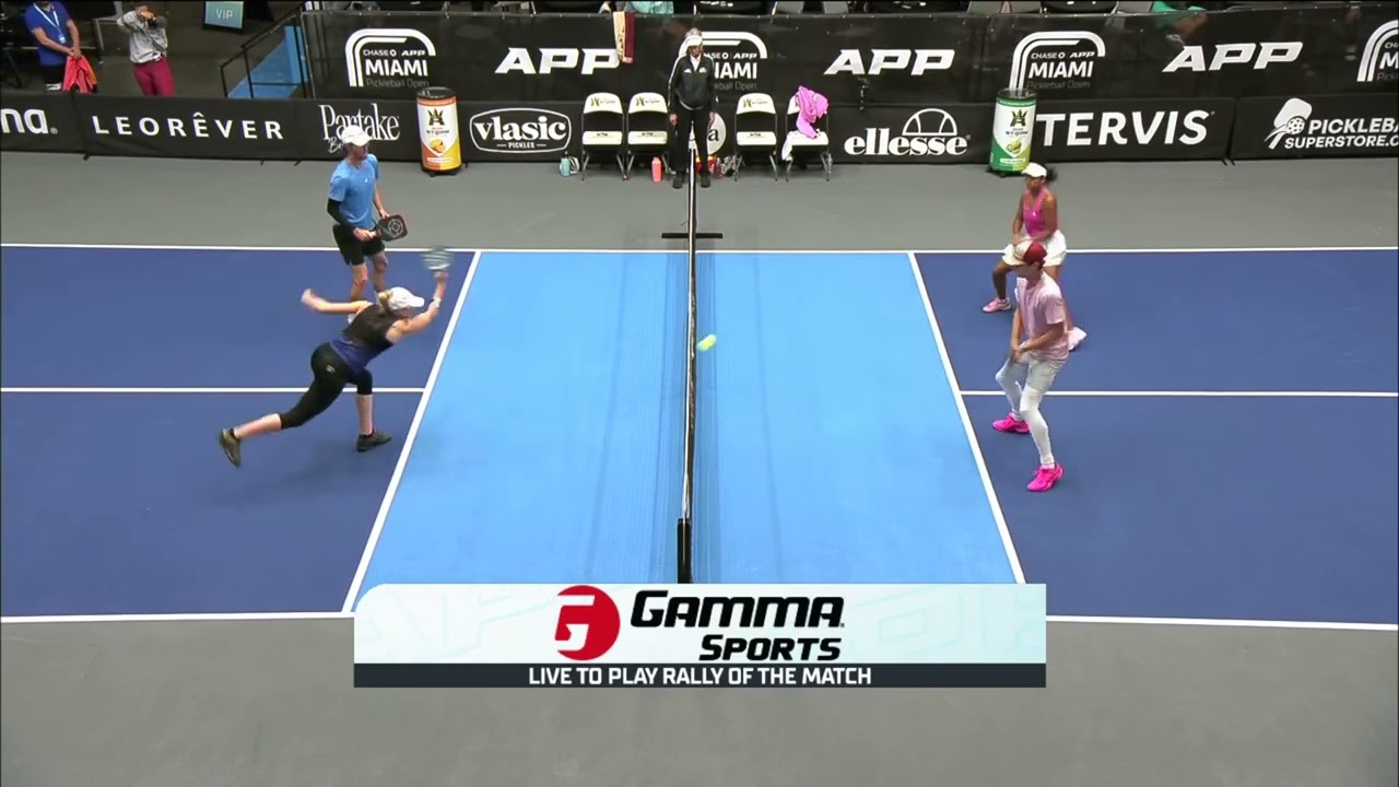 Chase APP Miami Pickleball Open I Mixed Pro Doubles I Gamma Live to Play Rally of the Match