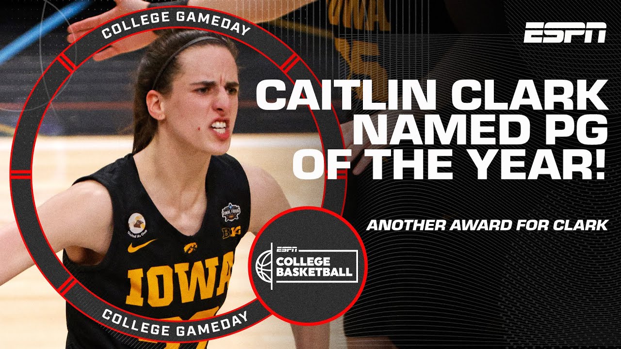 Caitlin Clark wins Nancy Lieberman Point Guard of the Year Award 🏆 | College GameDay