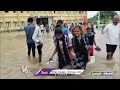 School Submerged With Rain Water In Saidapur Mandal | Karimnagar | V6 News  - 03:24 min - News - Video