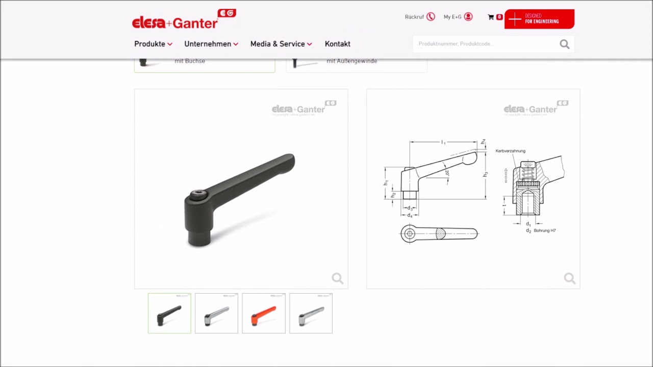 Der Elesa+Ganter CAD Produkt Konfigurator video