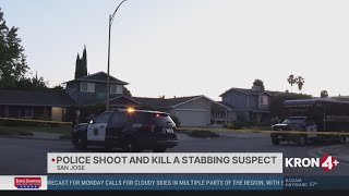 San Jose police shoot and kill fatal stabbing suspect