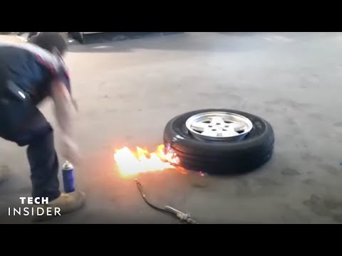 Science Behind Using Fire To Mount Car Tires