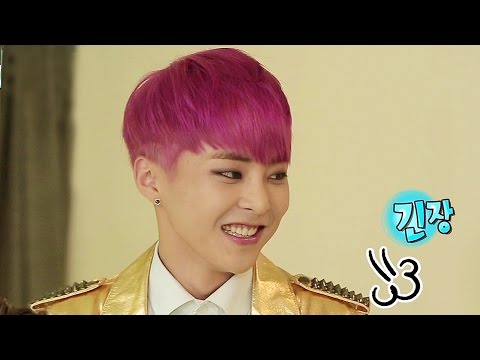 XIUMIN 인터뷰중 스텝이 앓는소리에 슈끄슈끄해진 시우민