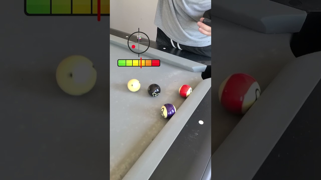 IMPOSSIBLE 8-BALL MASSE! 😎🎱❌✅#8ballpool #snooker #billiards