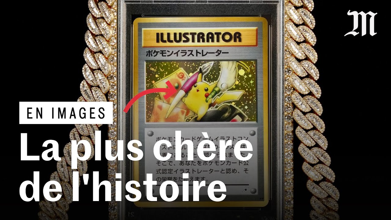 Une carte Pokémon vendue en live pour 16,5 millions de dollars aux enchères