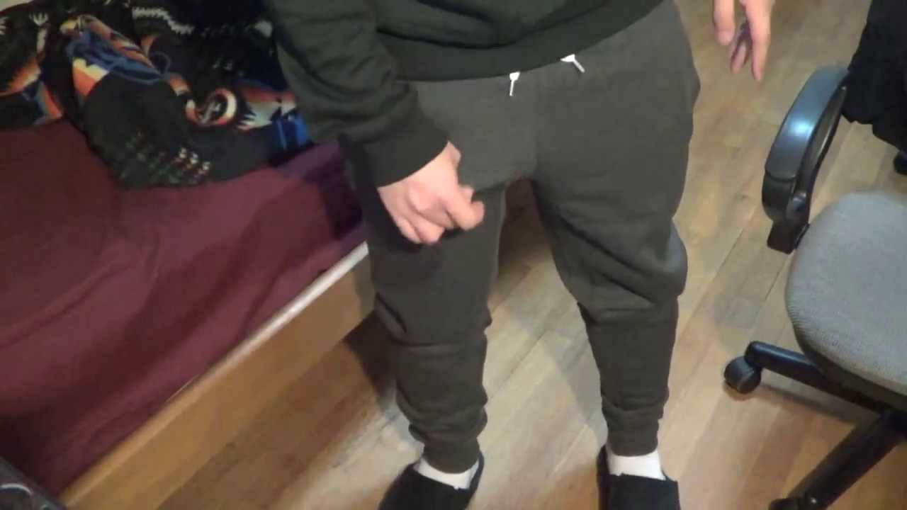 grey sweatpants cuffed