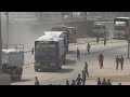 Aid trucks move into Gaza through Rafah crossing  - 01:00 min - News - Video