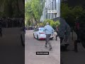 Man drives car towards crowd at Portland State University, uses pepper spray  - 00:38 min - News - Video
