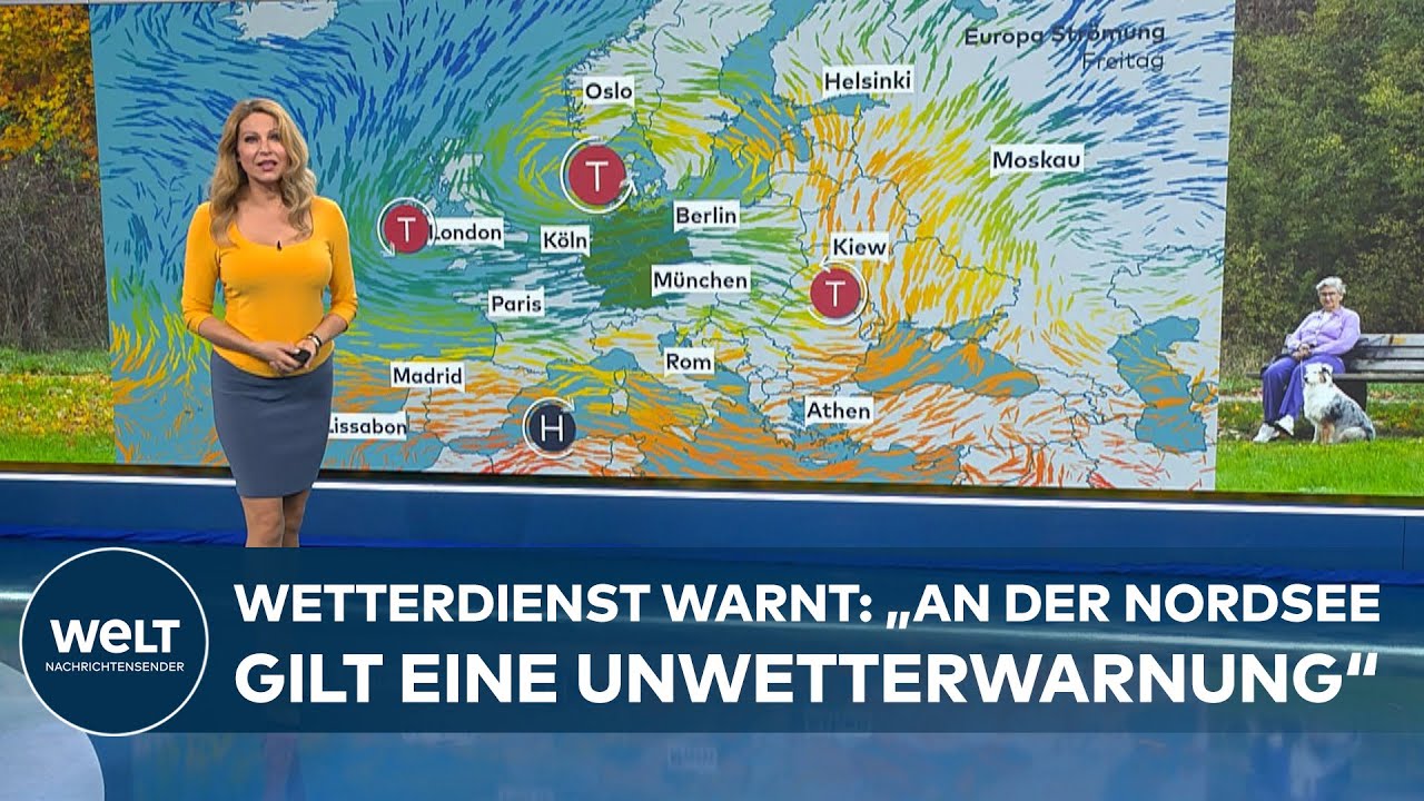 Herbststurm fegt über Deutschland: Wetterdienst warnt vor Orkanböen | WELT Wetteraussichten