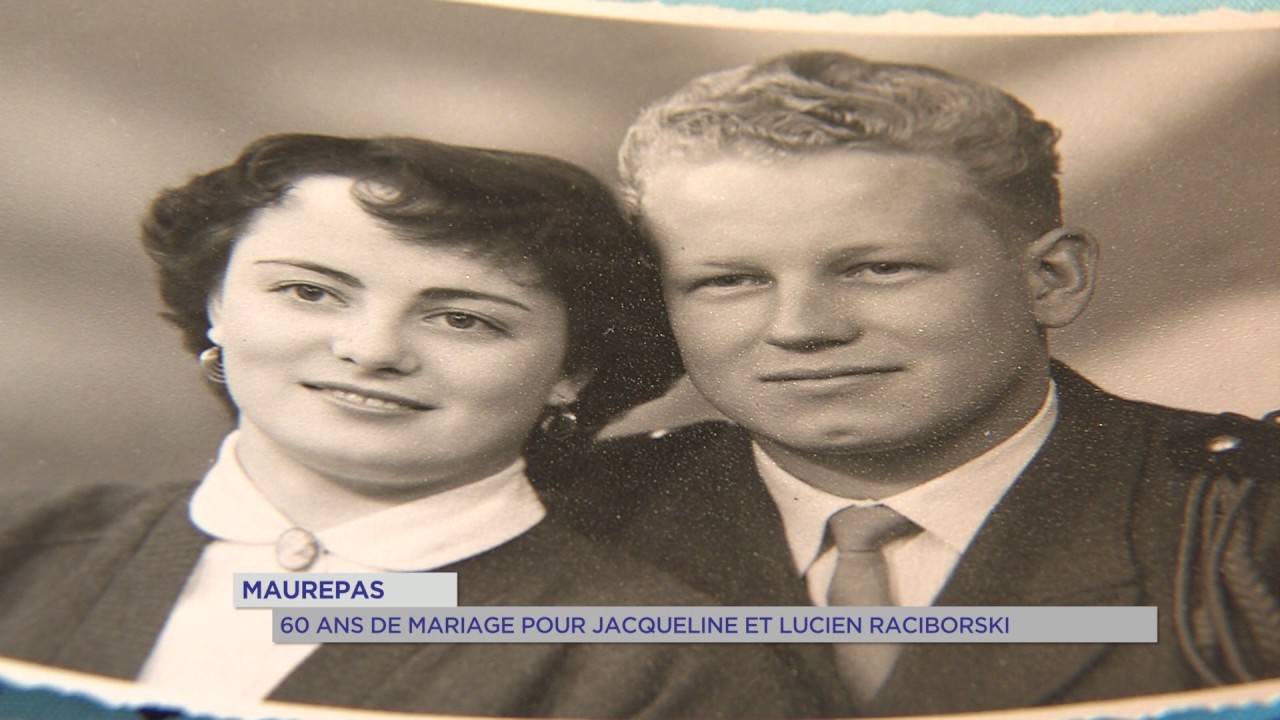 Maurepas : 60 ans de mariage pour Jacqueline et Lucien Raciborski