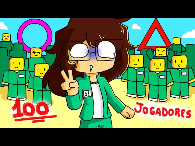 ⭕ ROUND 6... MAS COM 100 PLAYERS! ❌ (Roblox Ink Game)
