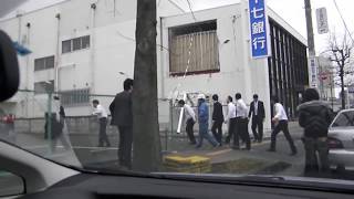 仙台市泉区　震災その時  3.11 車内から撮影