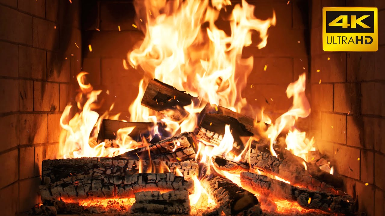 🔥 Fireplace Crackle Dreams (NO MUSIC) with Soothing Ember Pops and Warm Radiance for Night Work