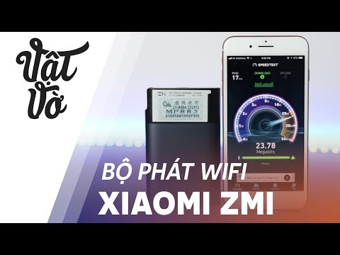 video Bộ Phát Wifi Kiêm Pin Sạc Dự Phòng Xiaomi ZMI MF885 Đen.