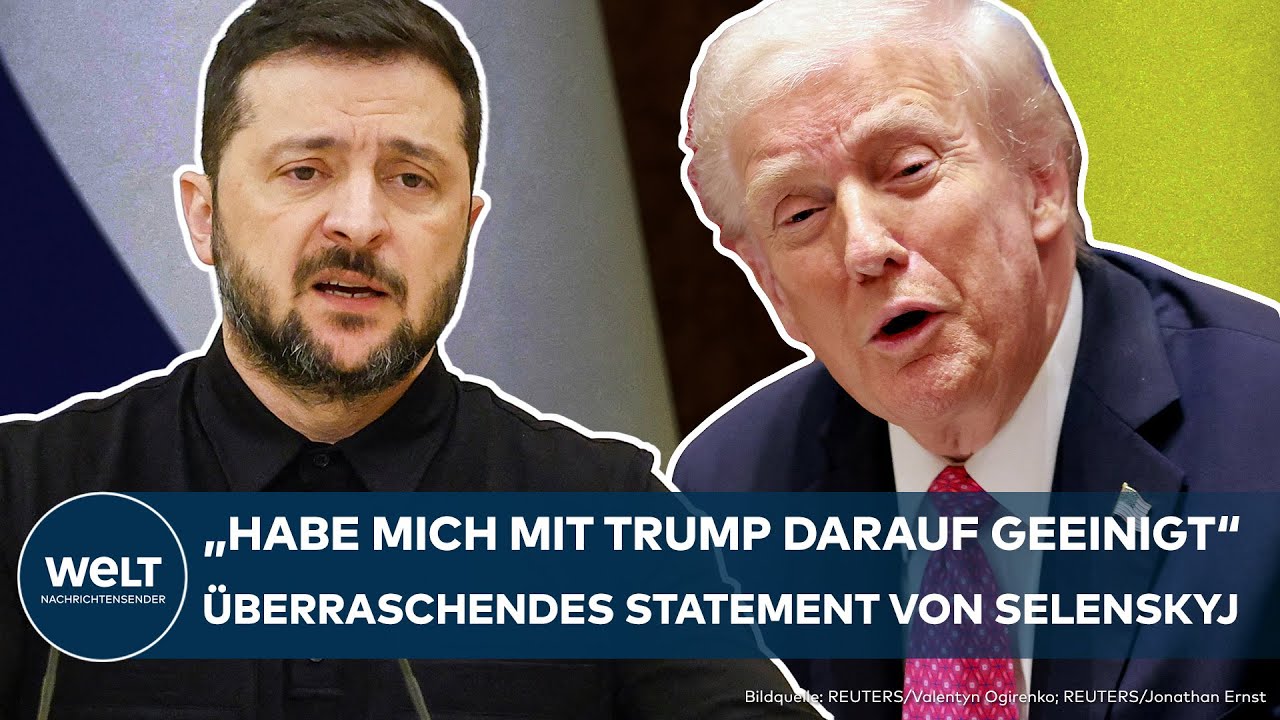 UKRAINE-KRIEG: "Habe mich mit Trump geeinigt" Verhandlungen? Überraschendes Statement von Selenskyj