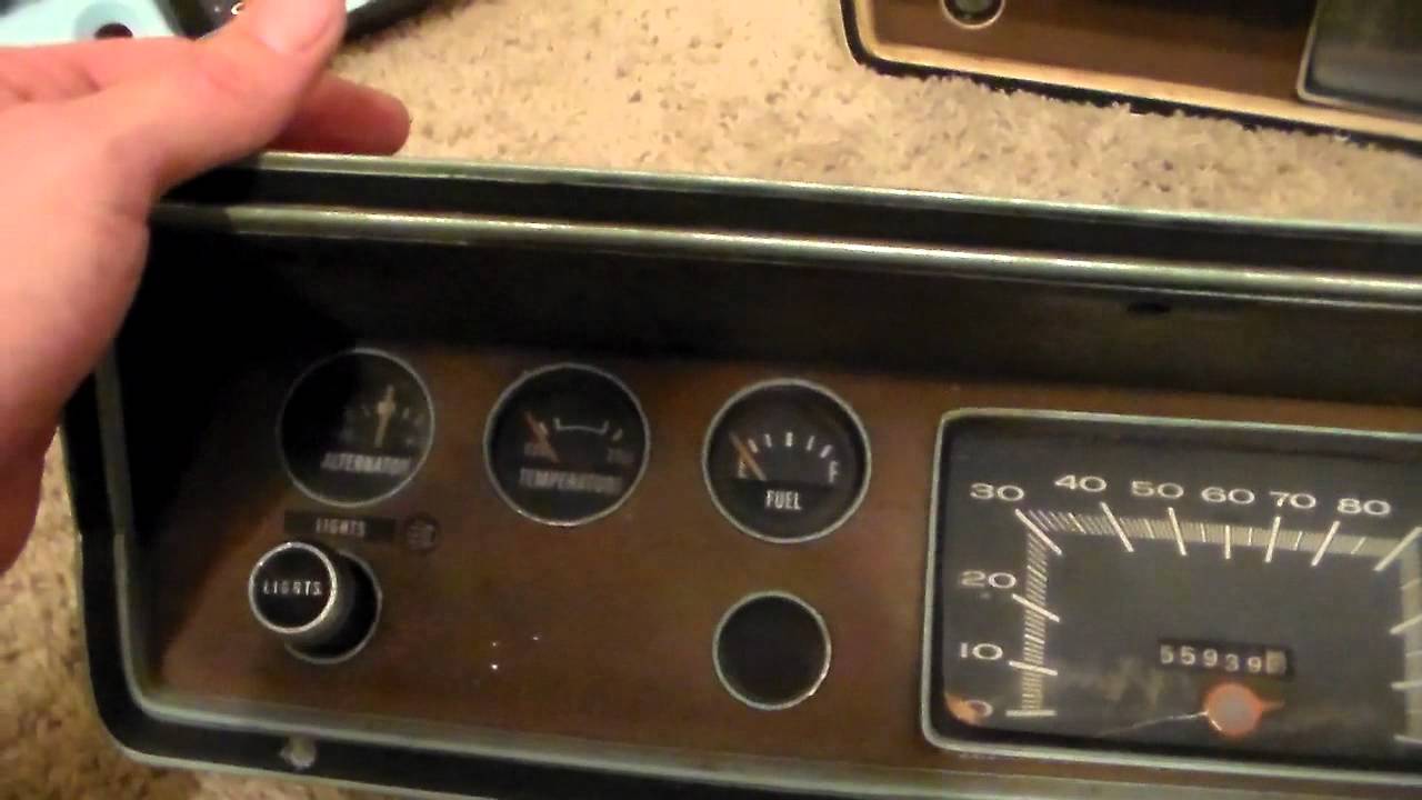 1973 Dodge Dart quick instrument cluster rehab part 1 ... 72 chevy wiper wiring diagram 