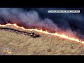 California Fire | Grass fire burns 12000+ acres, Prompts Evacuations in central California  - 05:06 min - News - Video