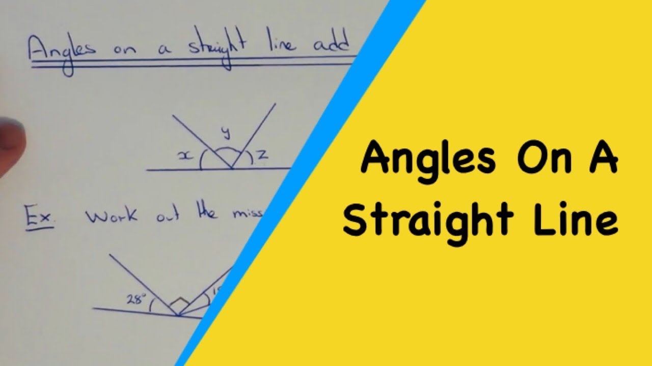  Angles On A Straight Line Add Up To 180 Degrees Math Angle Facts 