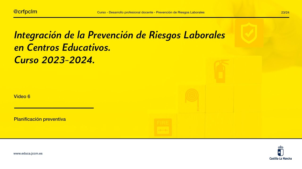 #Curso_CRFPCLM: Prevención Riesgos Laborales 23/24 - Planificación preventiva