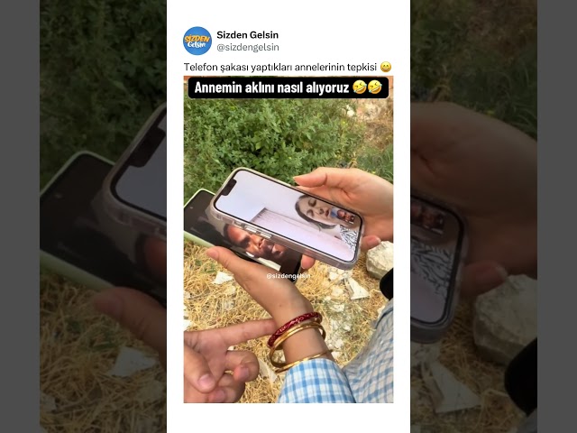Telefon şakası yaptıkları annelerinin tepkisi 😄