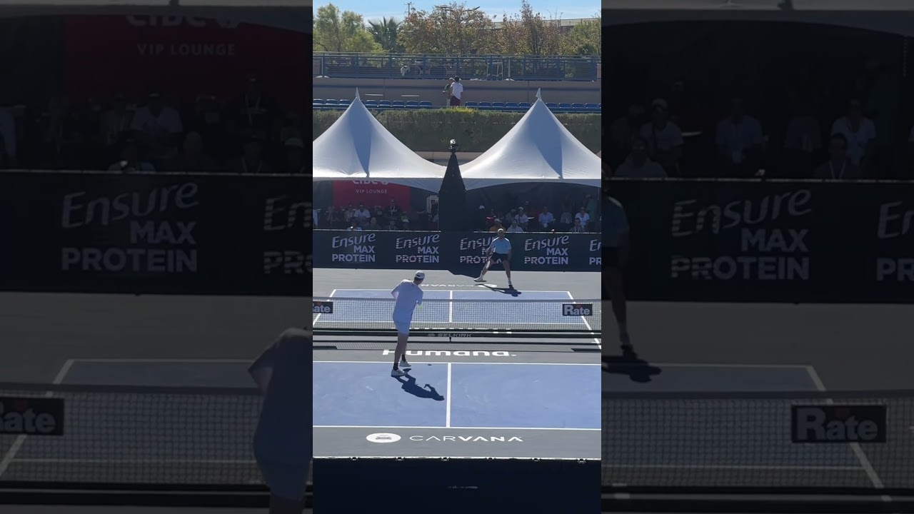 Singles pickleball is so fun! Federico Staksrud is just showing off 👏