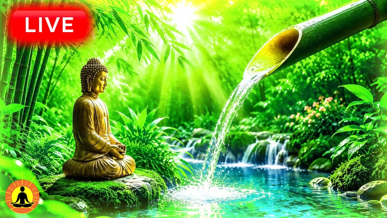 🔴 Zen Garden Relaxation Music 24/7 🌿 Helps Calm Your Mind, Heal Your Soul & Release Stress Instantly