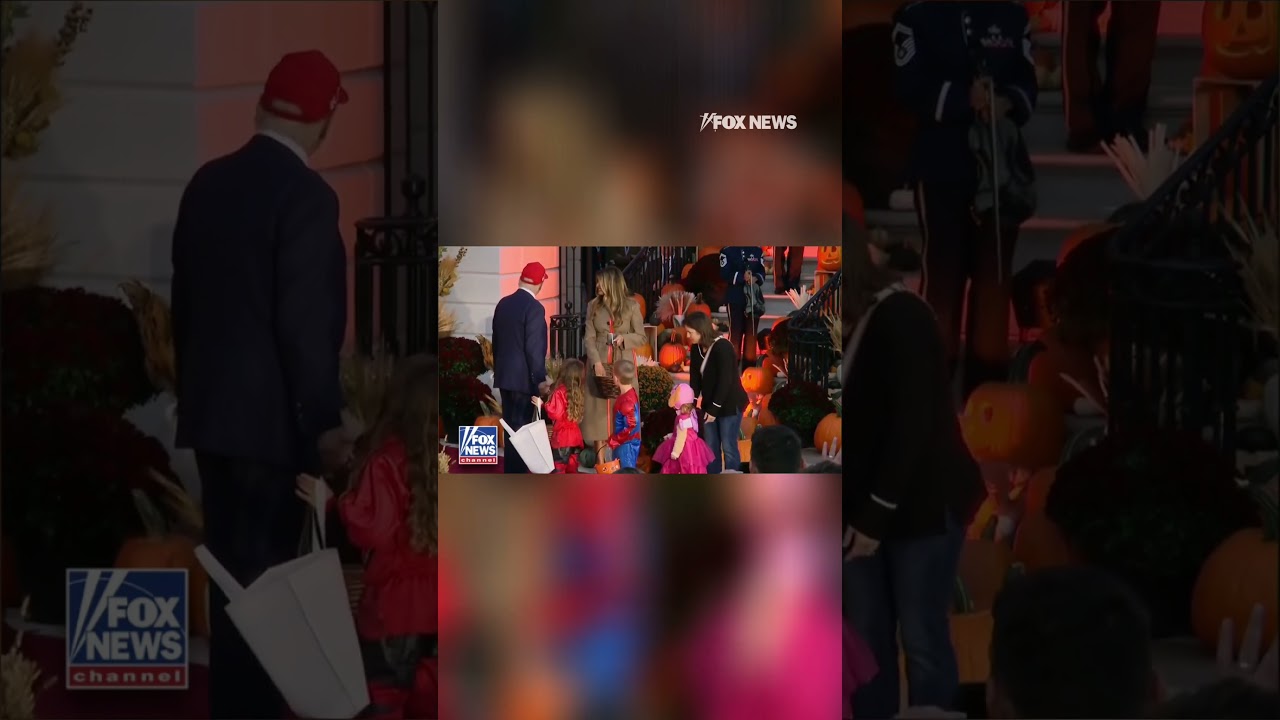 EXCUSE ME: A trick-or-treater politely got President Trump’s attention #shorts #foxnews #news #us
