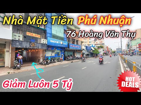 19.9 tỷ - Nhà mặt phố số 76 Hoàng Văn Thụ, Phú Nhuận, 99m2 ngang 4.7 m chỉ 201tr/m2