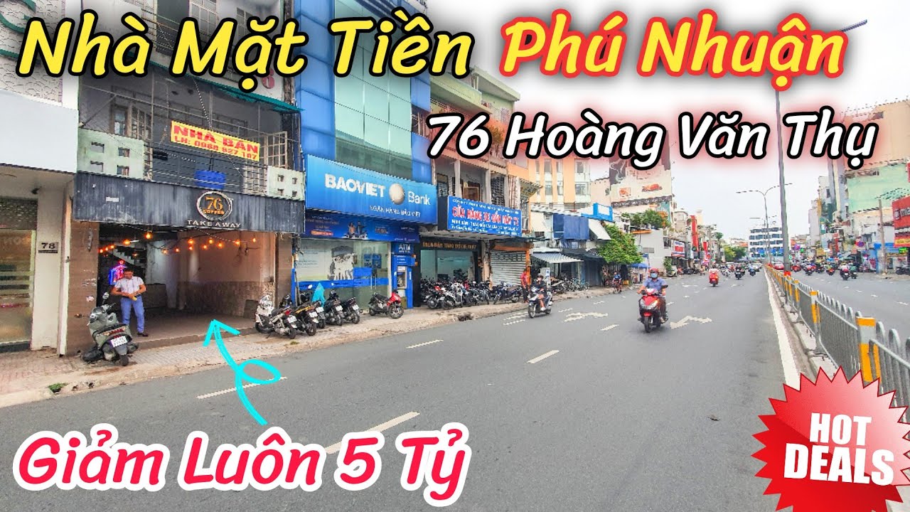 Duy nhất nhà mặt tiền số 76 Hoàng Văn Thụ, Phú Nhuận, 5x22m,chỉ 195tr/m2, 21.5 tỷ, cho thuê 70tr/th video