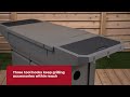 TYTUS Emberwood Electric Grill and Griddle with Grill and Prep Cart and Cover