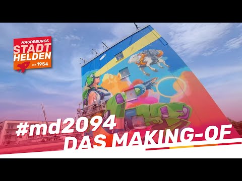 Die Stadtfelder | #md2094 - Regierungsstraße 19-23 - Graffiti von Strichcode Art Magdeburg