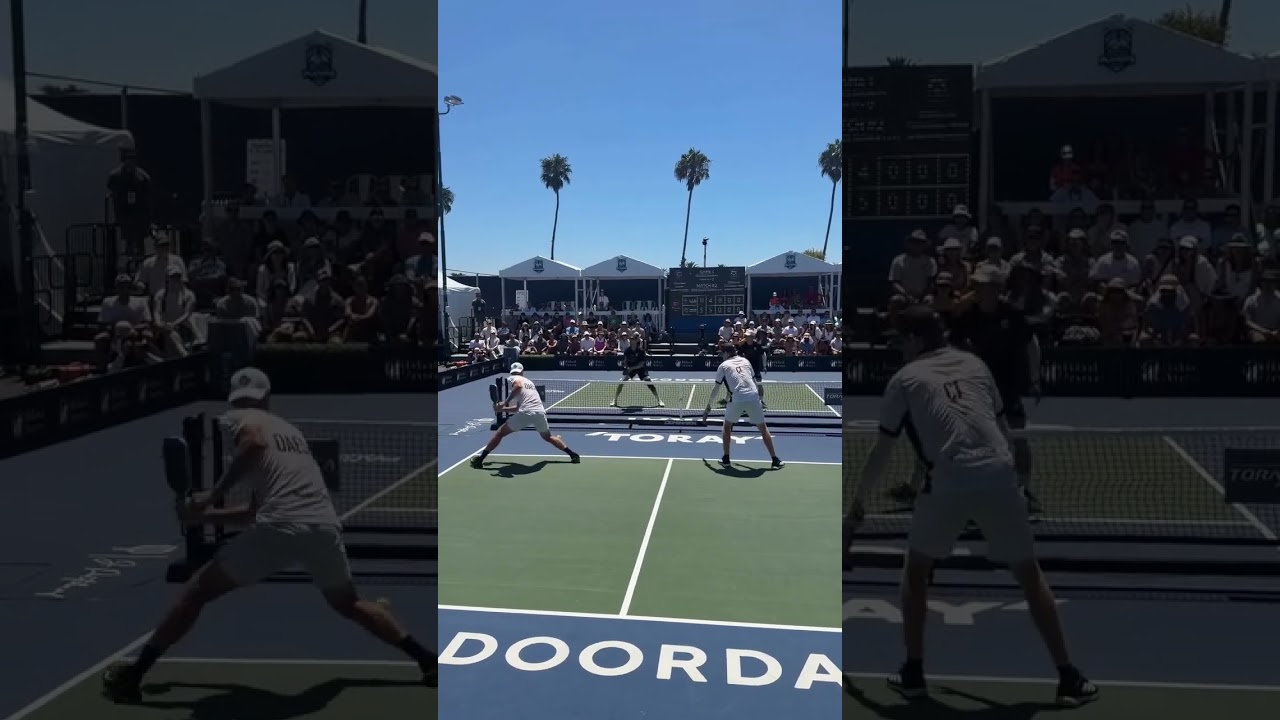 Riley Newman took over 😮💨....🎥:@MajorLeaguePickleball .#pickleballplayers #propickleball #mlp