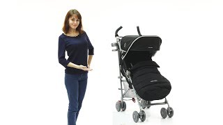 Обзор коляски Коляска-трость Maclaren Quest Sport Winter Style Set Black Видеоинструкции.