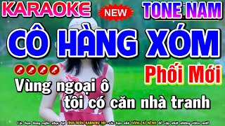 Cô Hàng Xóm Karaoke Nhạc Sống Tone Nam ( Phối Mới ) - Tình Trần Organ