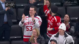 Boston University vs. Harvard - 2025 Beanpot Semifinal Goal Highlights