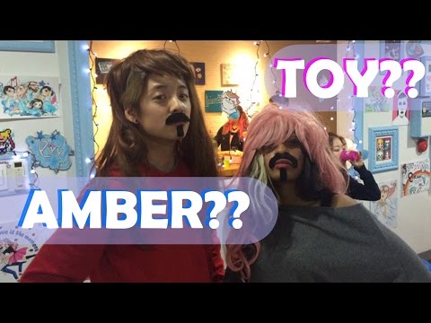 AMBER & TOY IN DISGUISE IN HONGDAE (with JOEL)