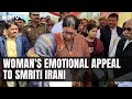 Smriti Irani In Amethi | Amethi Womans Emotional Appeal To Smriti Irani