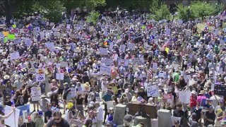 Thousands gather in Idaho to protest President Trump's administration