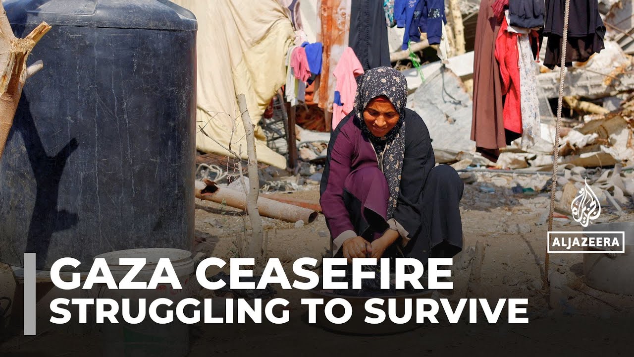 Palestinians struggling to survive despite the ceasefire in Gaza
