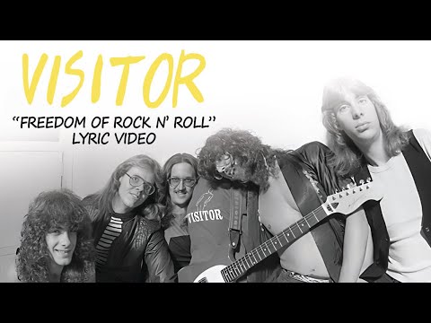 VISITOR - "Freedom of Rock n' Roll" LYRIC VIDEO HD