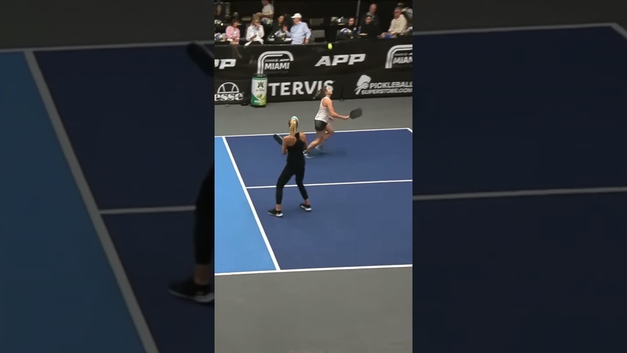 2024 Chase APP Miami-Castillo/Radzikowska vs. Johnson/Rane (1) #shorts #pickleball