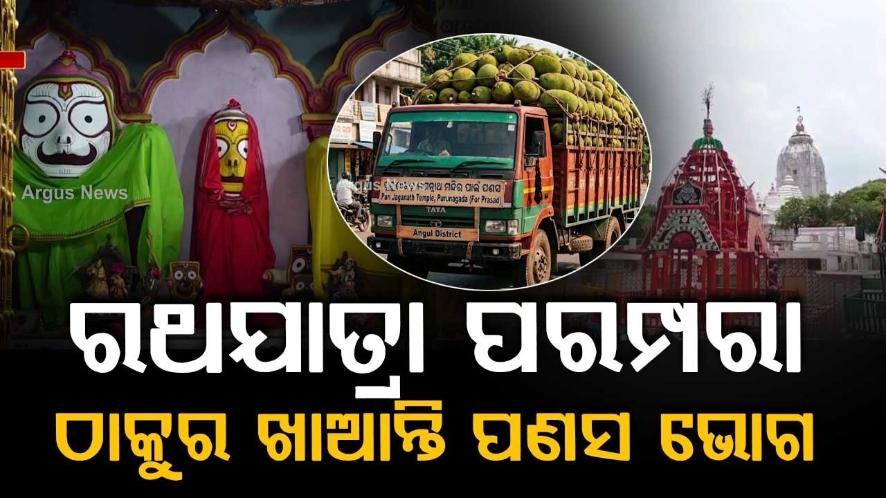 ଠାକୁର ଖାଆନ୍ତି ପଣସ ଭୋଗ... | Ratha Yatra in Angul | Unique Tradition | Odisha News | Argus News