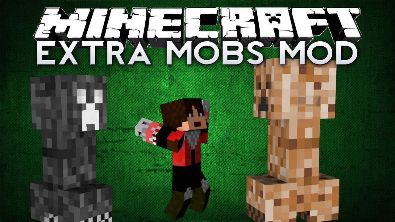 Minecraft: Extra Mobs mod - CREEPER-SQUID-ZOMBIE MOB, PEDO BEAR & MORE ...