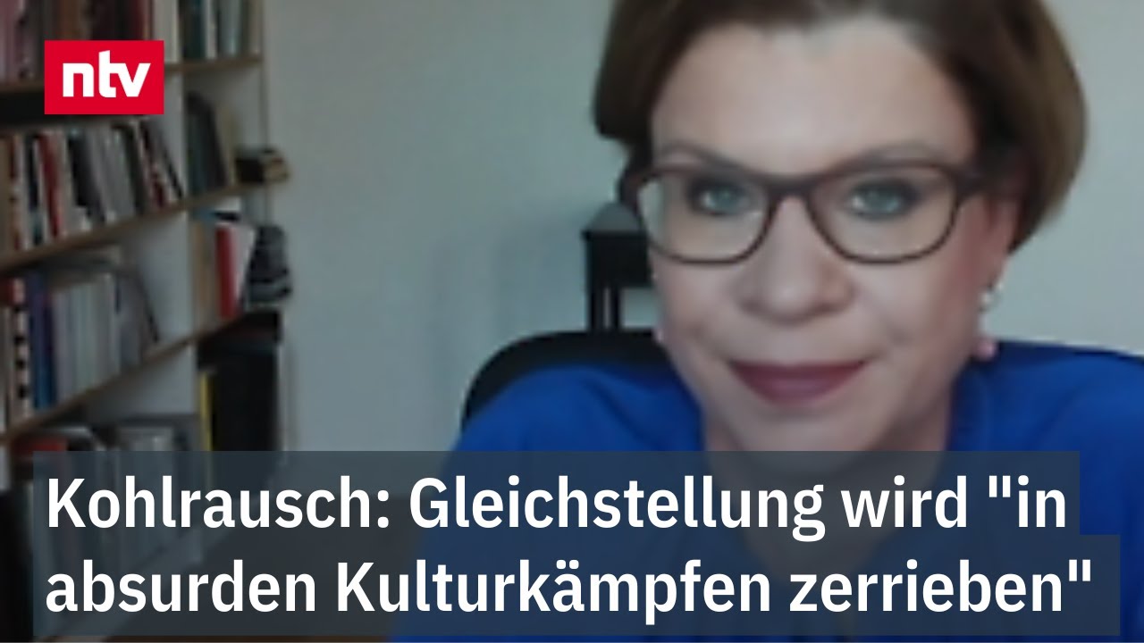 Kohlrausch: Gleichstellung "in absurden Kulturkämpfen zerrieben" | ntv